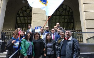 ANEIICH se hizo presente en movilización nacional en defensa del empleo y la función pública