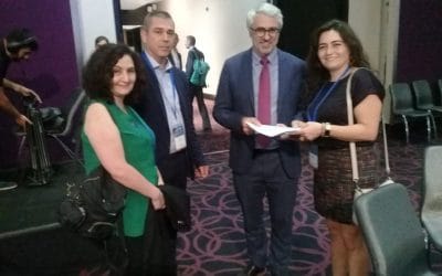 Asociaciones de funcionarios de Impuestos Internos entregan carta a Pascal Saint-Amans de OCDE por “respaldo” del organismo a proyecto de “Modernización Tributaria”