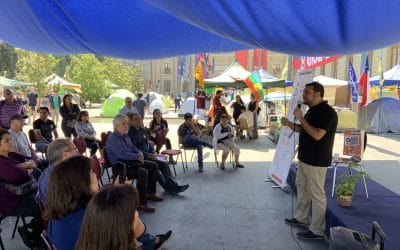 ANEIICH presenta su propuesta de un nuevo Pacto Social con Justicia Tributaria en el Campamento Dignidad