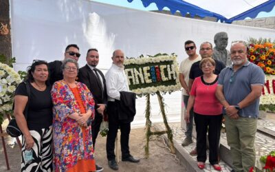 A 44 años del asesinato de Tucapel Jiménez Alfaro, dirigentes de ANEIICH participaron en ceremonia conmemorativa